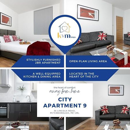 Kvm - City Apartment 9 - Contractors - Town Centre By Kvm Stays Peterborough Eksteriør bilde